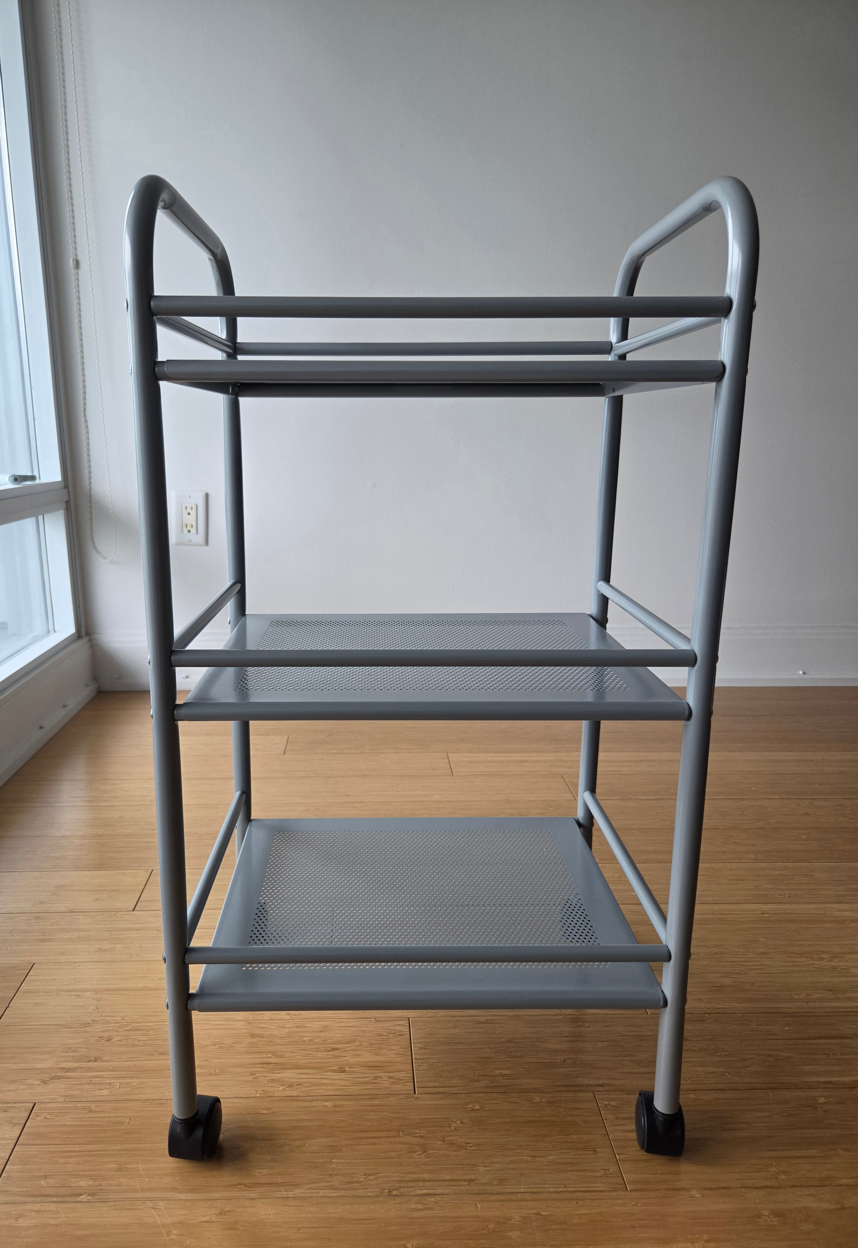 IKEA DRAGGAN Rolling Trolley, Silver