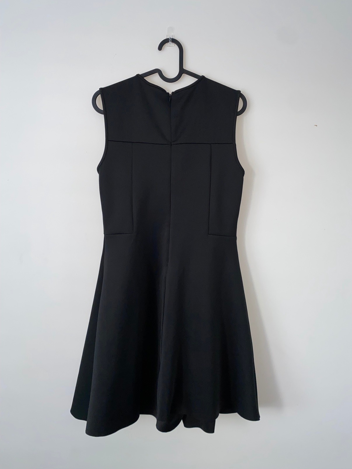 Tashpolle Black Fit-and-Flare Sleeveless Dress, Size M