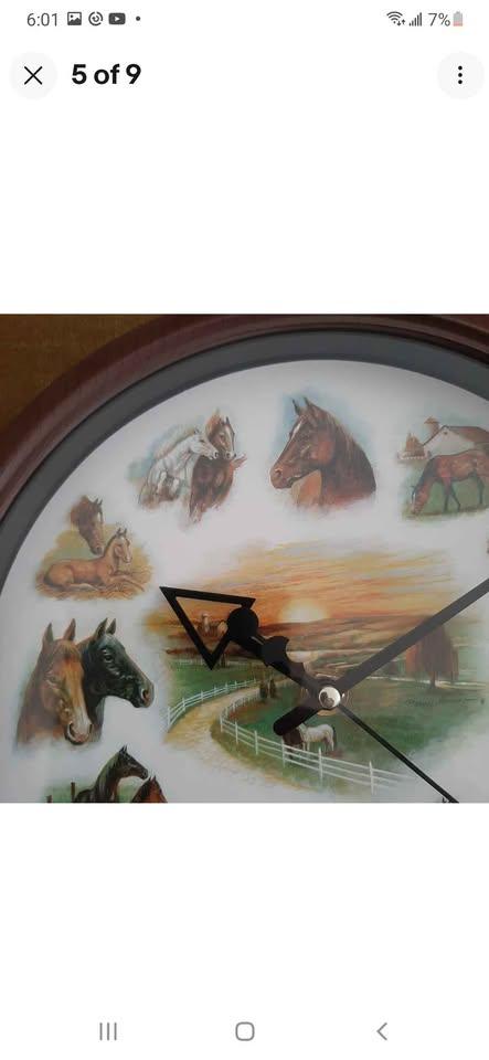 New Ruane Manning Horse, wall clock equestrian - photo 5