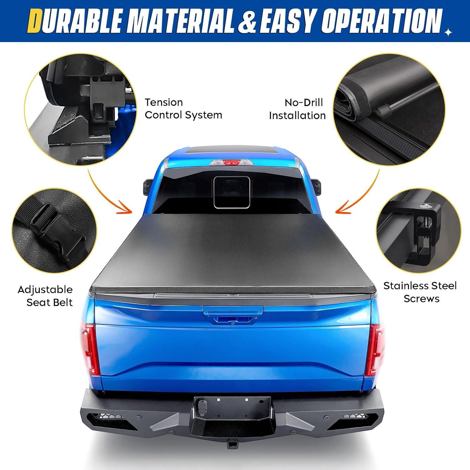 MSRP $420 Soft Roll-up Truck Bed 2015-2026 Chevy Colorado & GMC - photo 4