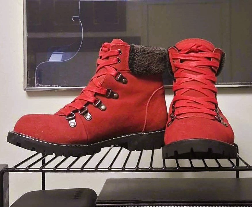 New Winter Hiking Boots w/ Ice Grippers & Adv. Cold Protection