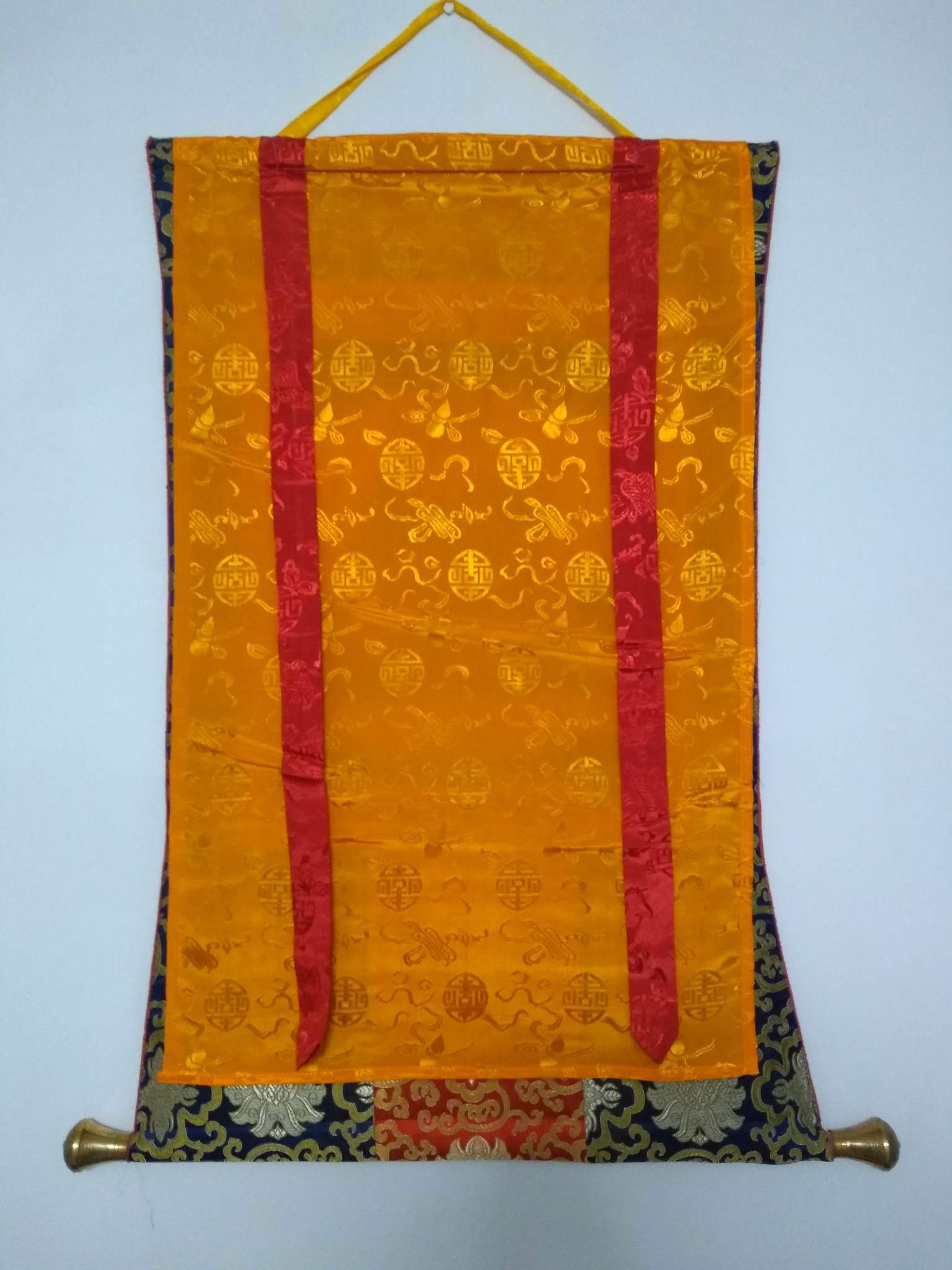 Nepalese Padmasambhava Thangka – Silk Brocade - photo 3
