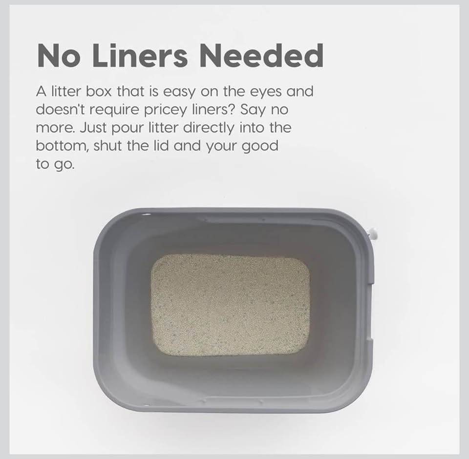 XL 20.5L x 14.75W x 14.5H Inch Cat Litter Box / Cat Toilet / - photo 5