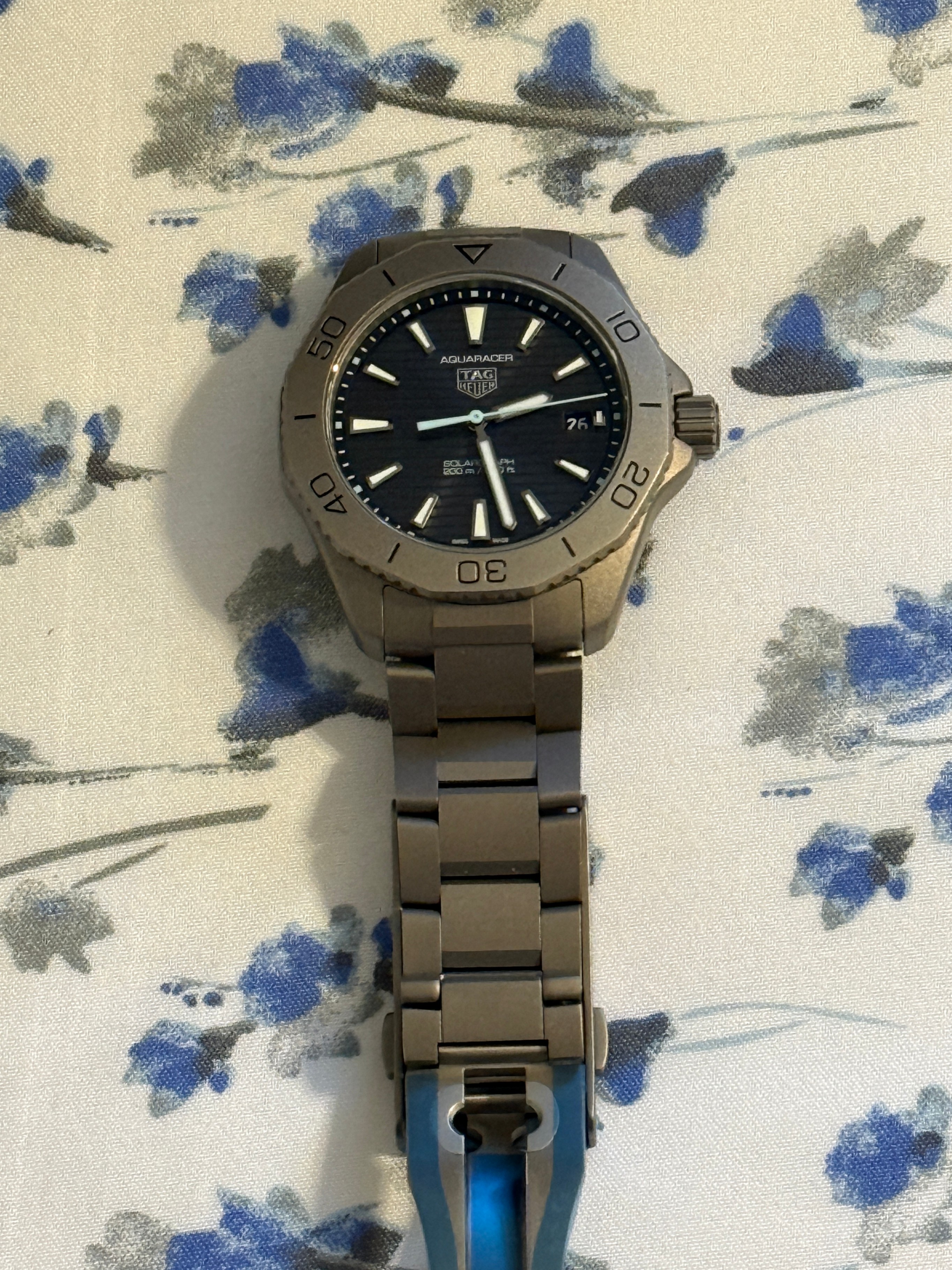 TAG Heuer Titanium Aquaracer Professional 200 Solargraph Watch - photo 3