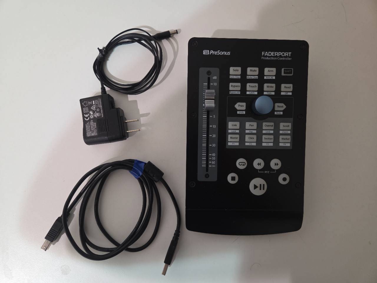 PreSonus FaderPort V2 DAW Controller – Power Adapter & USB Cable