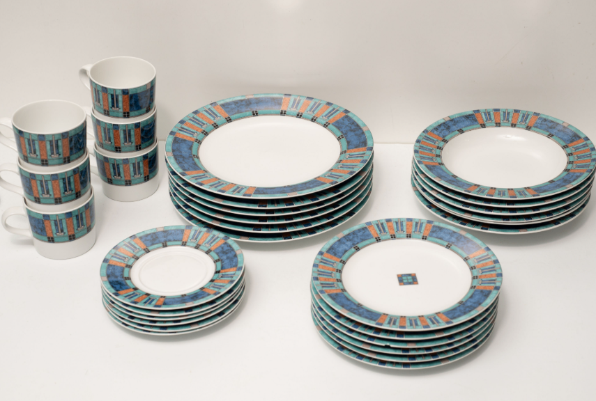Pfaltzgraff Cityscape Dinnerware 30p Set Frank Lloyd Wright