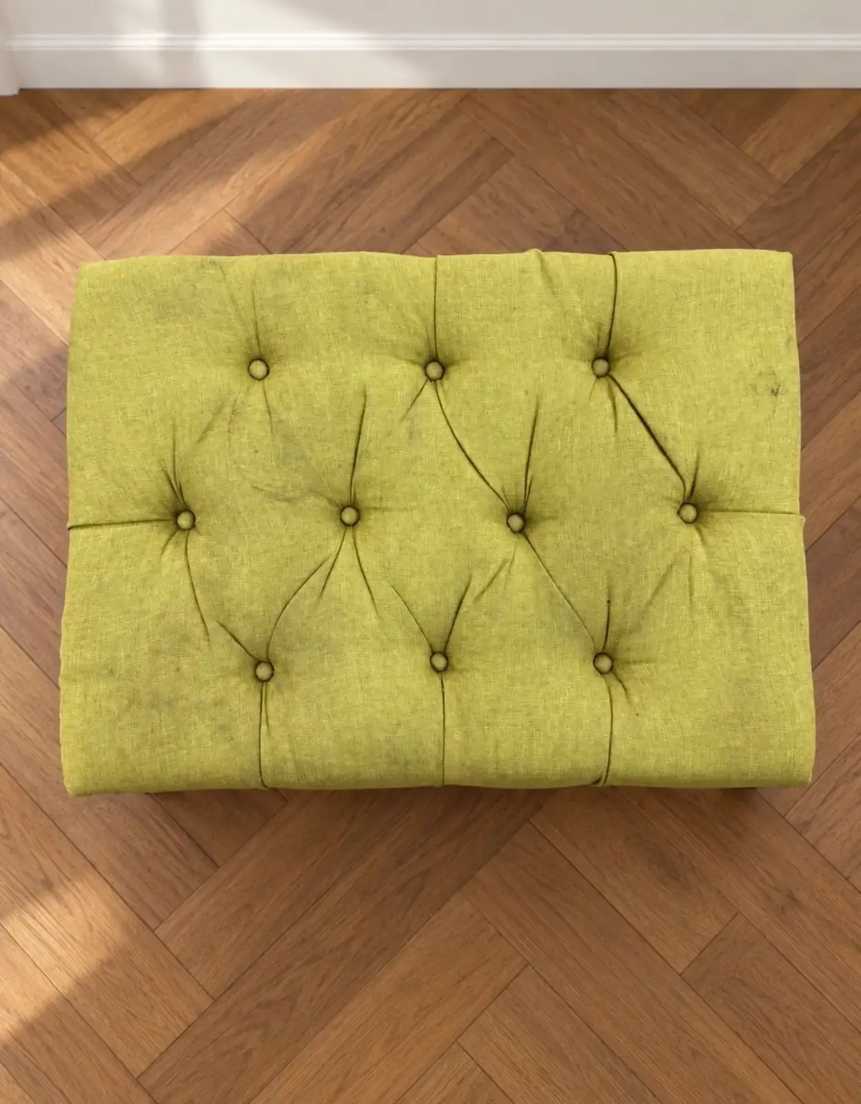 Tufted Ottoman Green - photo 3