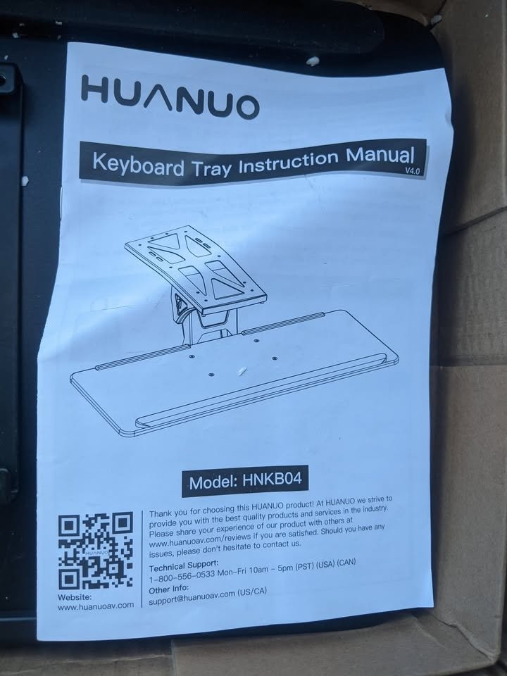 HUANUO Adjustable Keyboard Tray - Under Desk Tray,26” x 9.6”, - photo 3