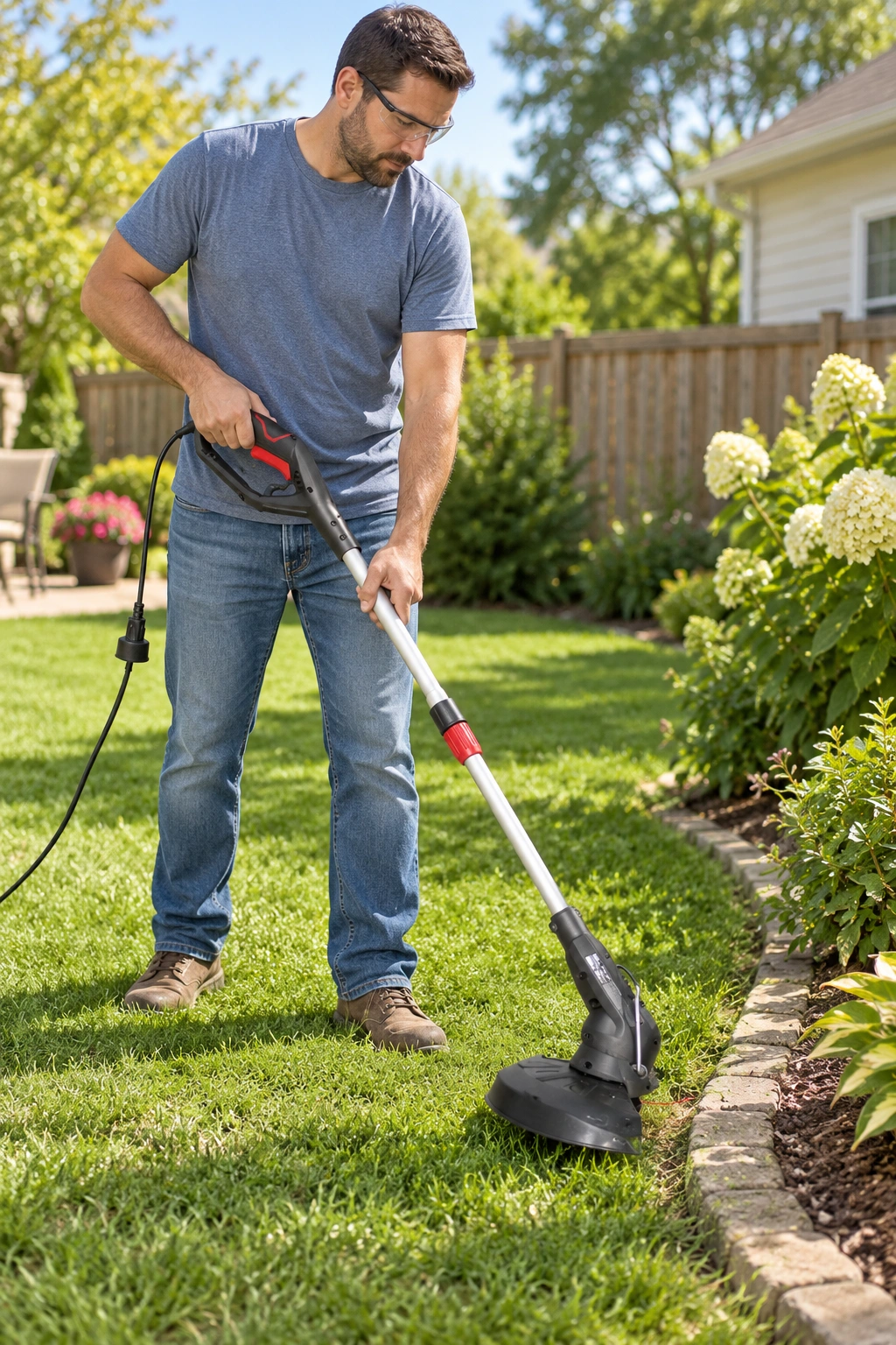 Hyper Tough Electric Weed Eater / Grass Trimmer Edger - 13-Inch