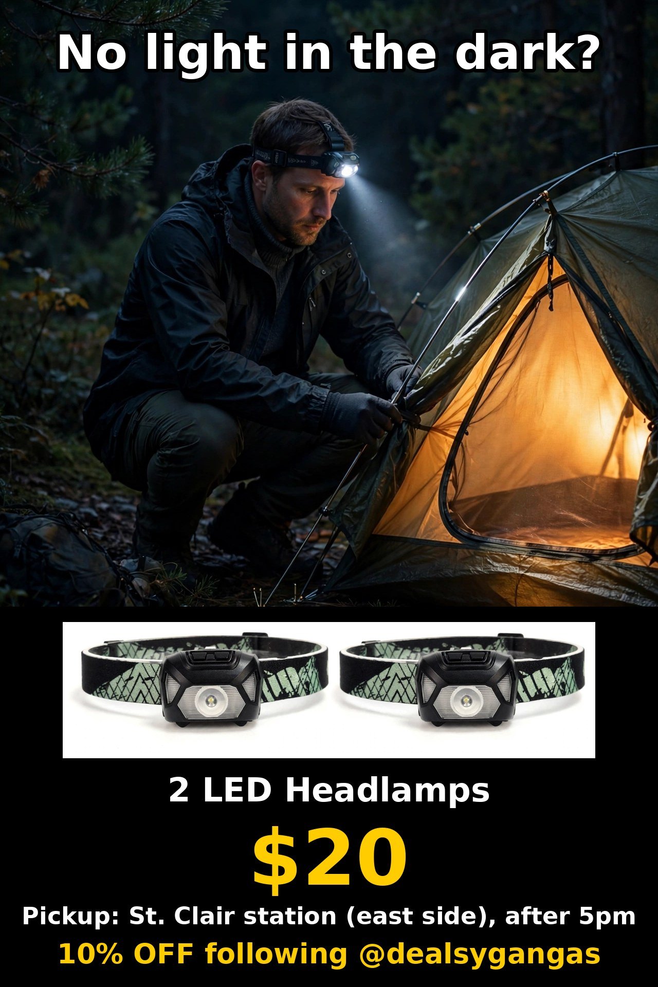 2 LED Headlamps