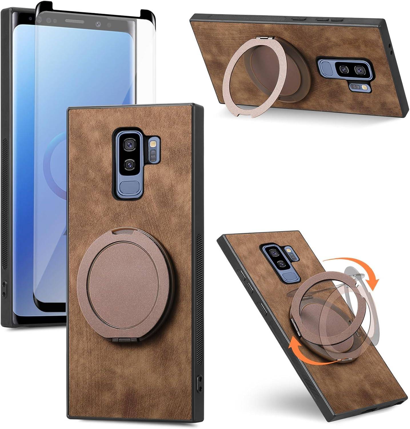 Asuwish Samsung S9+ Plus Black Case & Glass Screen Protector - photo 3