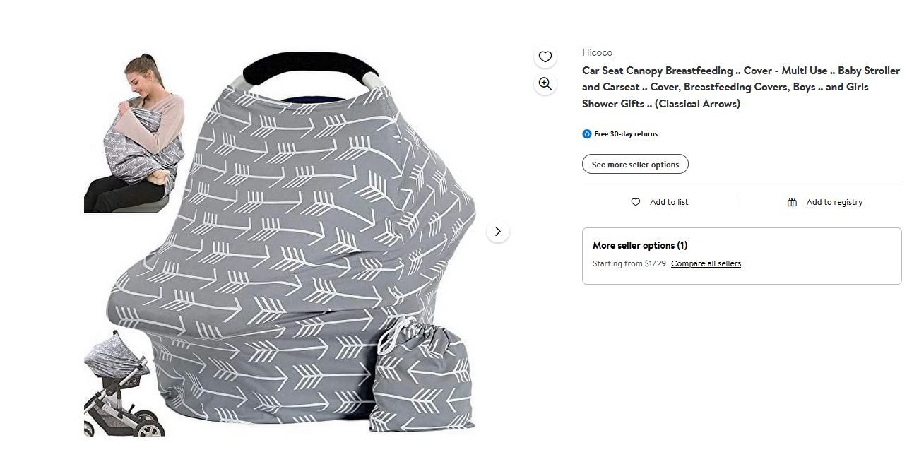 Hicoco - car seat and nursing cover - photo 2
