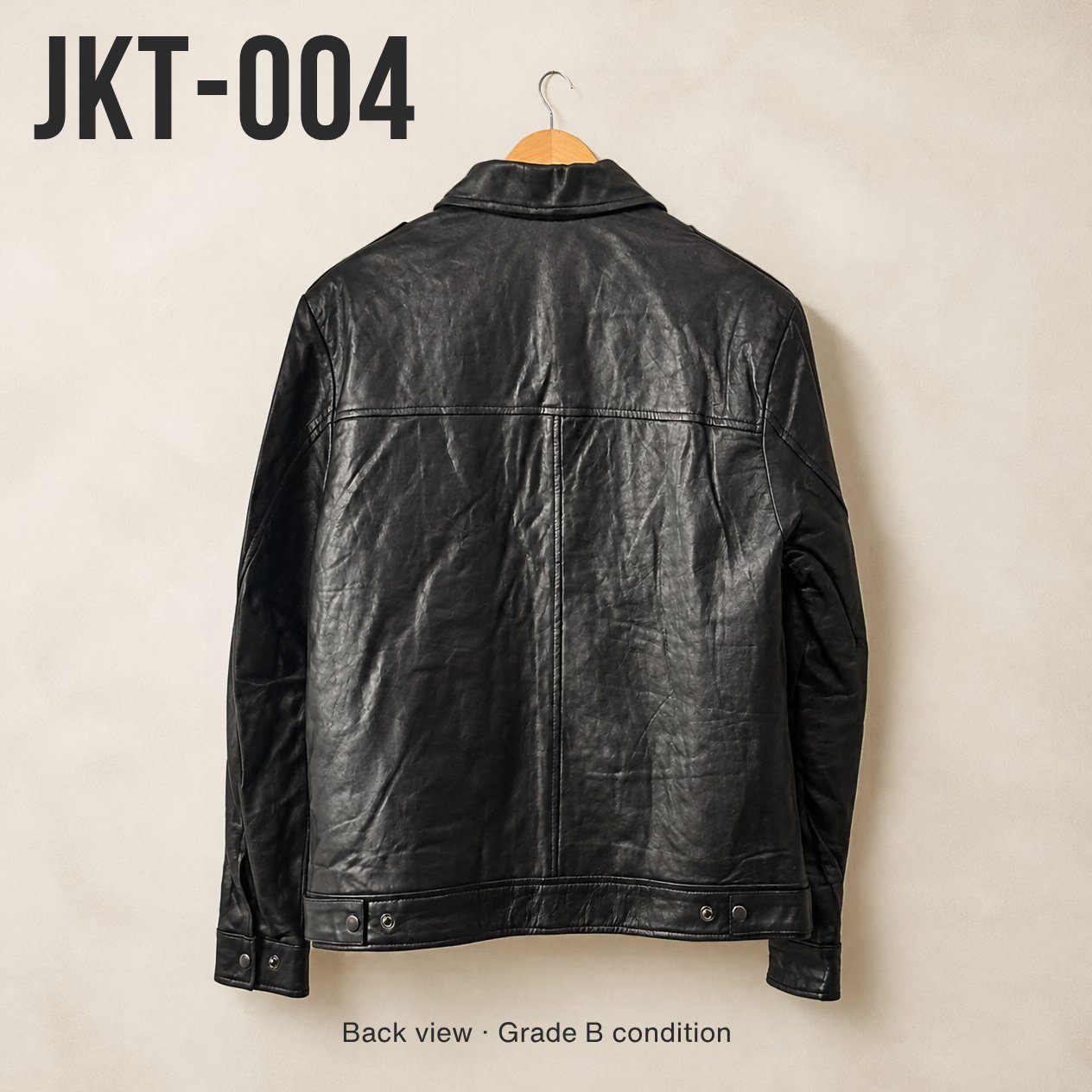 JKT-004 — Men's Jose leather bomber jacket — brand new, size L - photo 2
