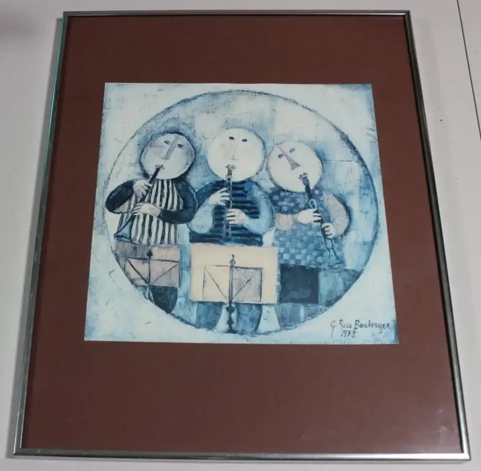 Graciela Rodo Boulanger Pair of Framed Musical Artwork Prints - photo 3
