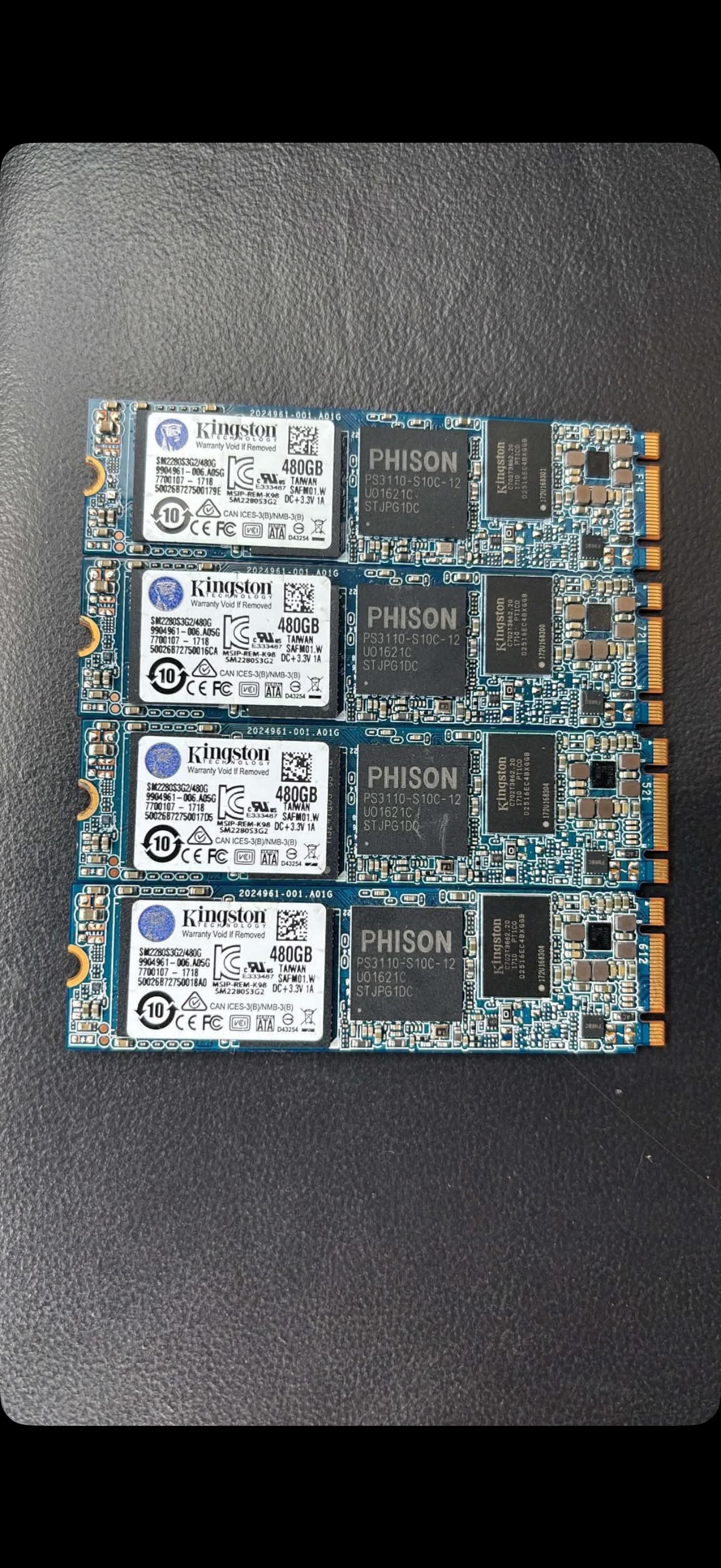 Kingston 480GB M.2 SATA SSD - 100% Health