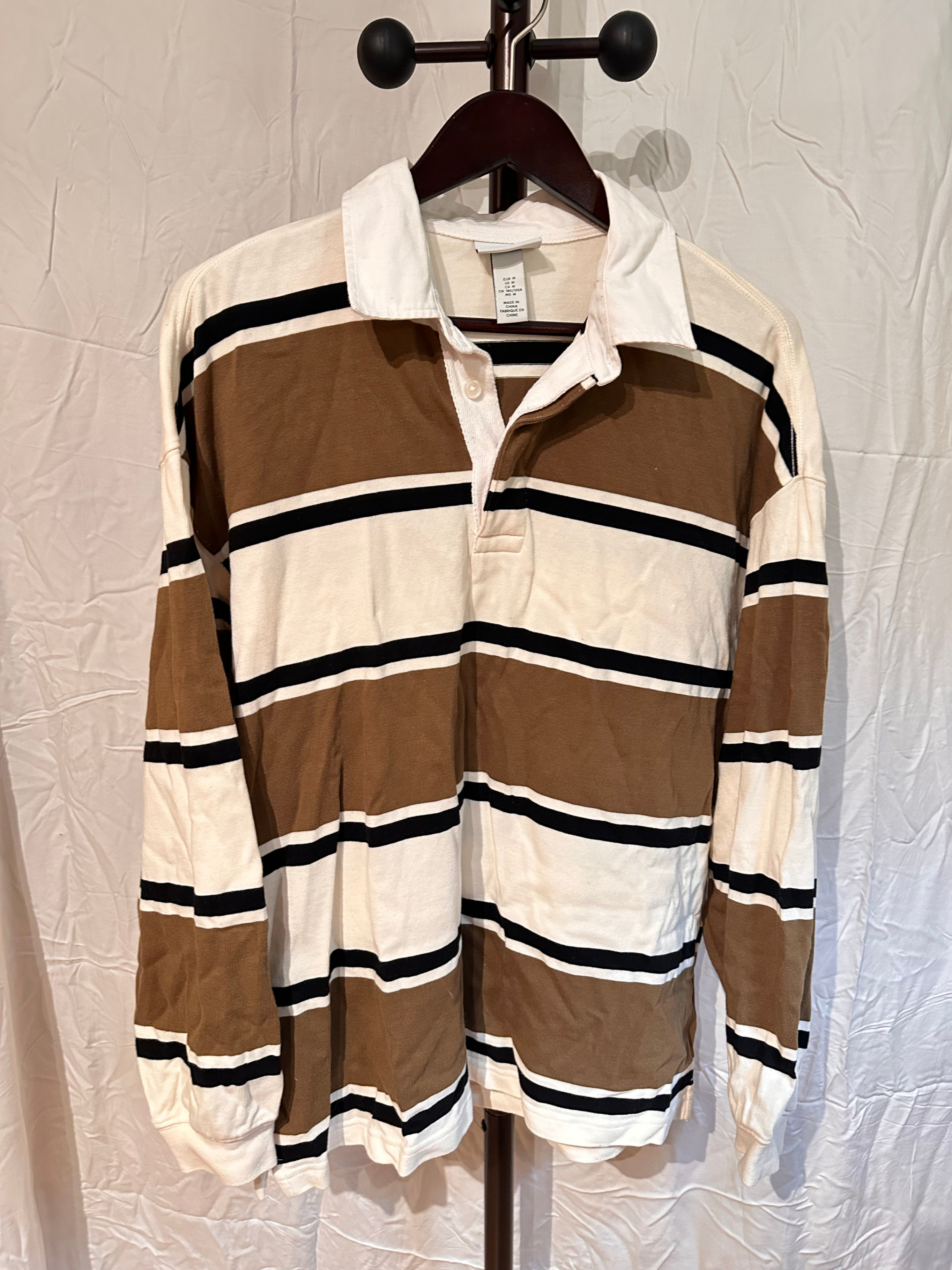 H&M Mens Collared Rugby Shirt (M)