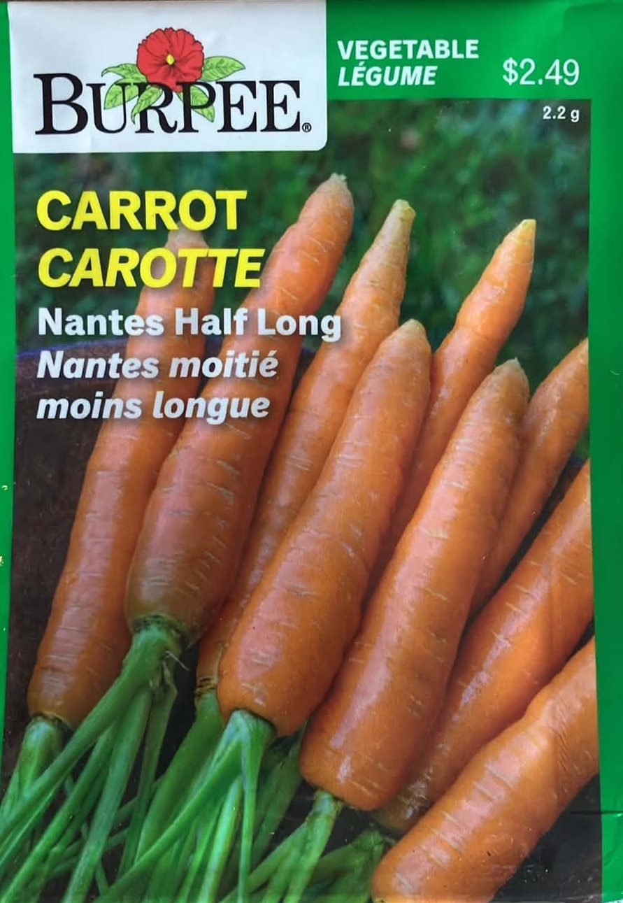 Carrot Nantes Half Long Seeds