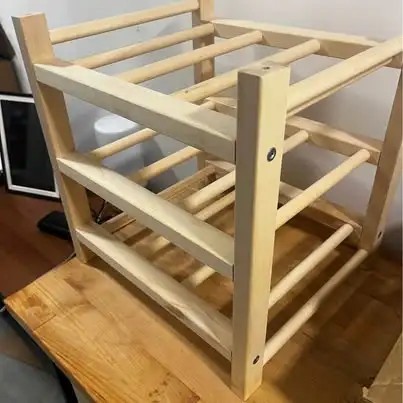 Wooden wine rack