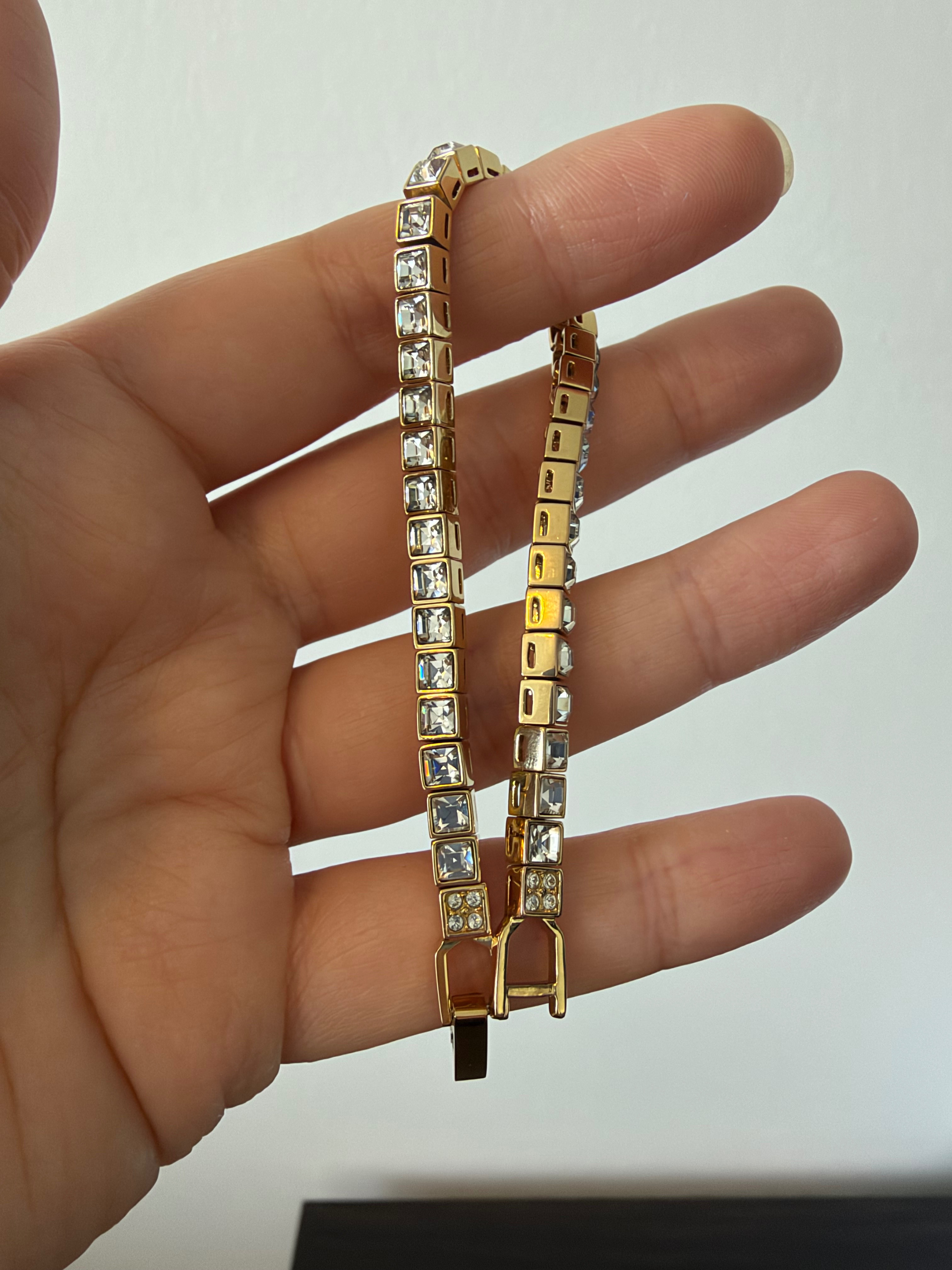 Swarovski Square Tennis Bracelet 6.75" - photo 5
