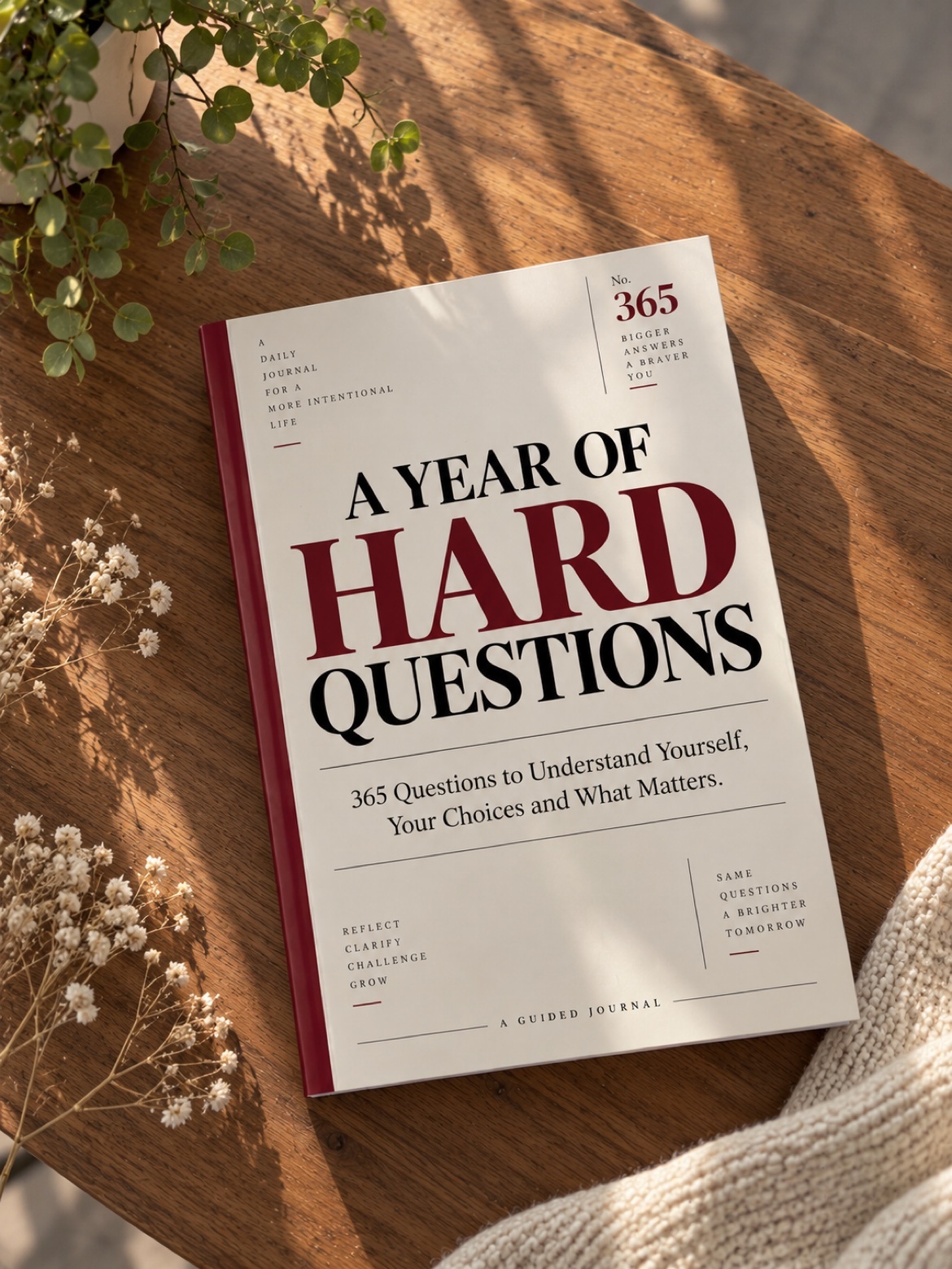 A Year of Hard Questions - 365 Guided Journal - NEW