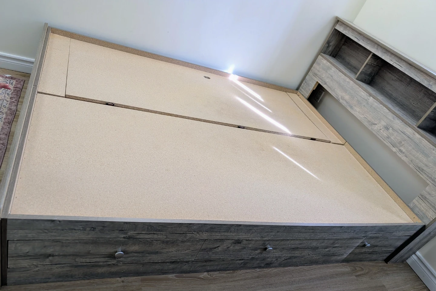 Storage Queen Bed Frame with Headboard - photo 4