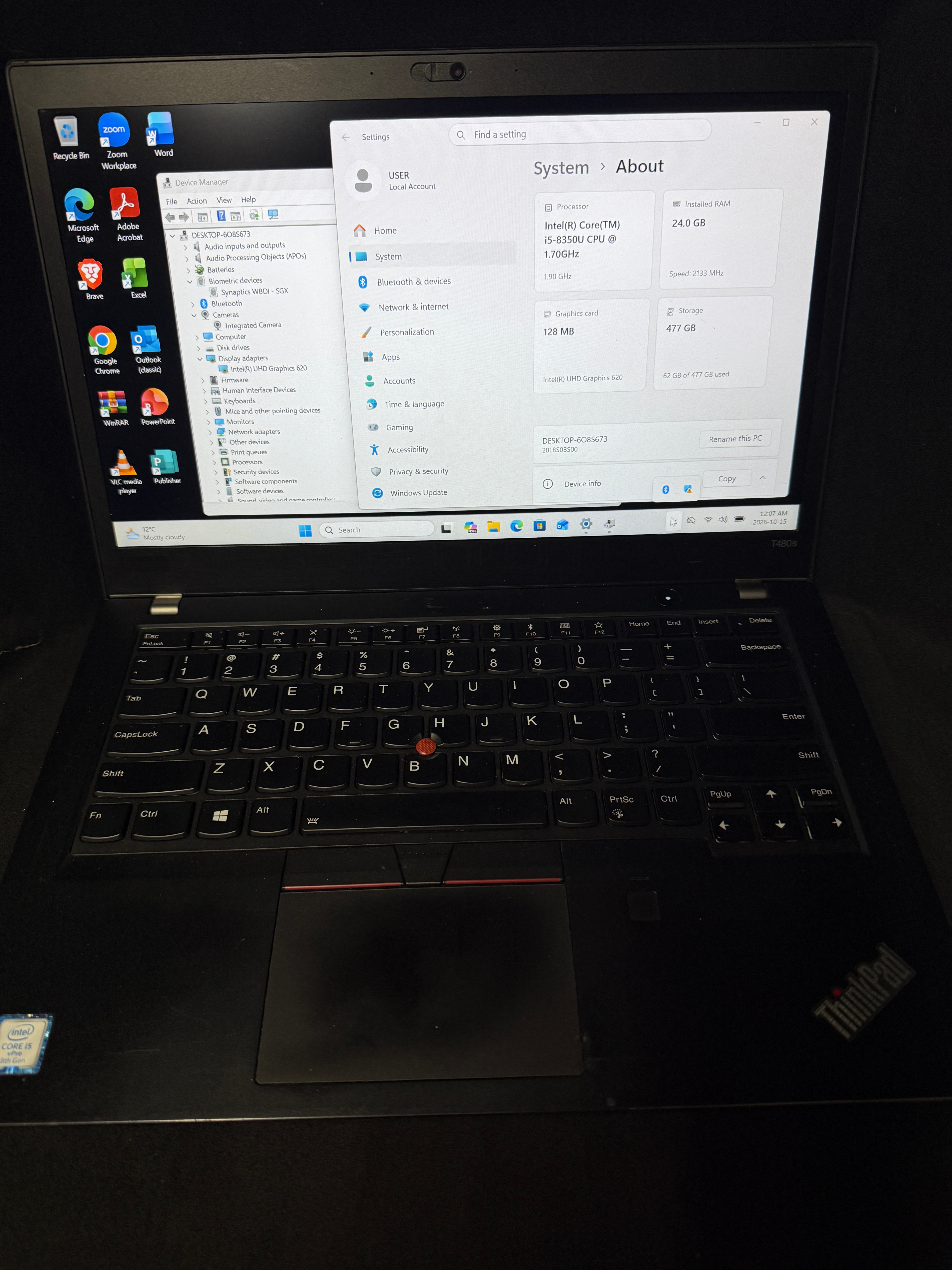 REFURBISHED - Lenovo ThinkPad T480s