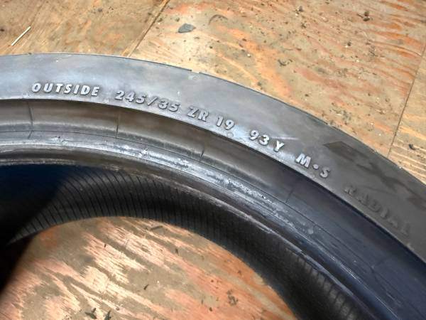 1 x single 245/35/19 Continental extreme contact DWS 06+ w 70% - photo 5