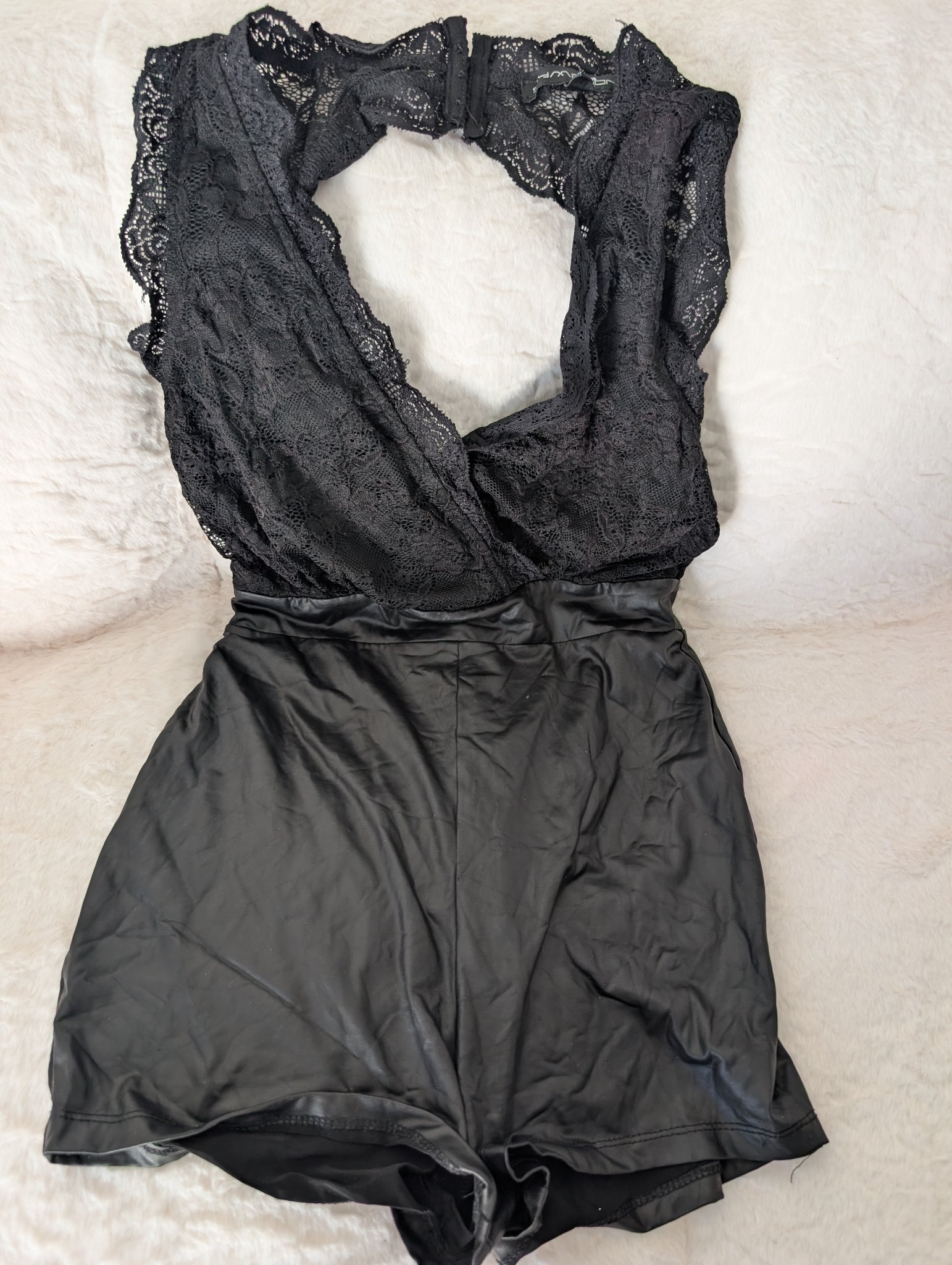 Black Lace Romper