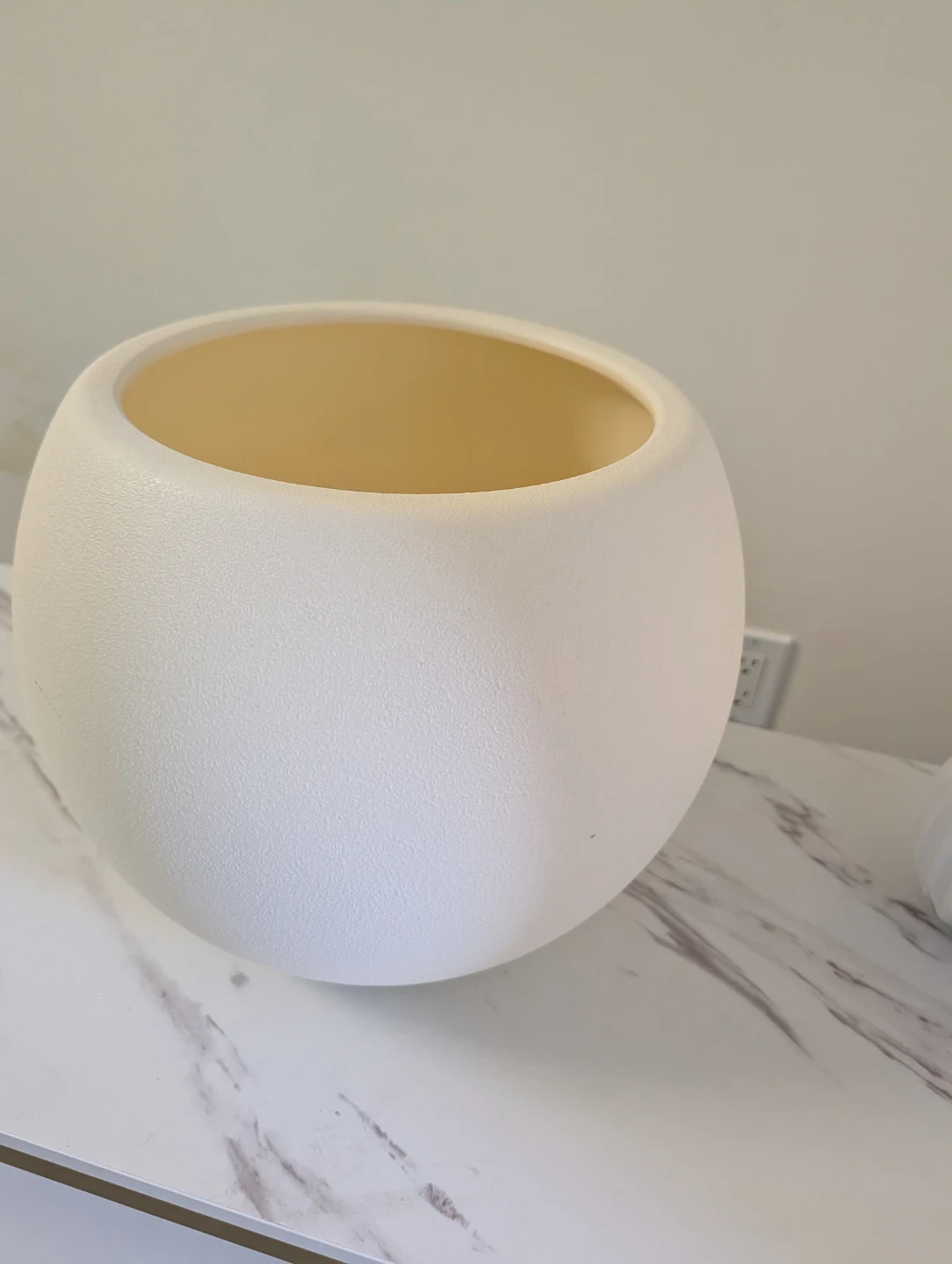 Artificial Poinsettia in Round Ceramic plastic Pot - photo 2