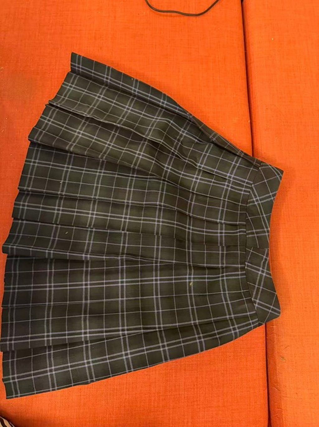Japanese School JK Plaid Pleated Mini Skirt-dark green-One Size