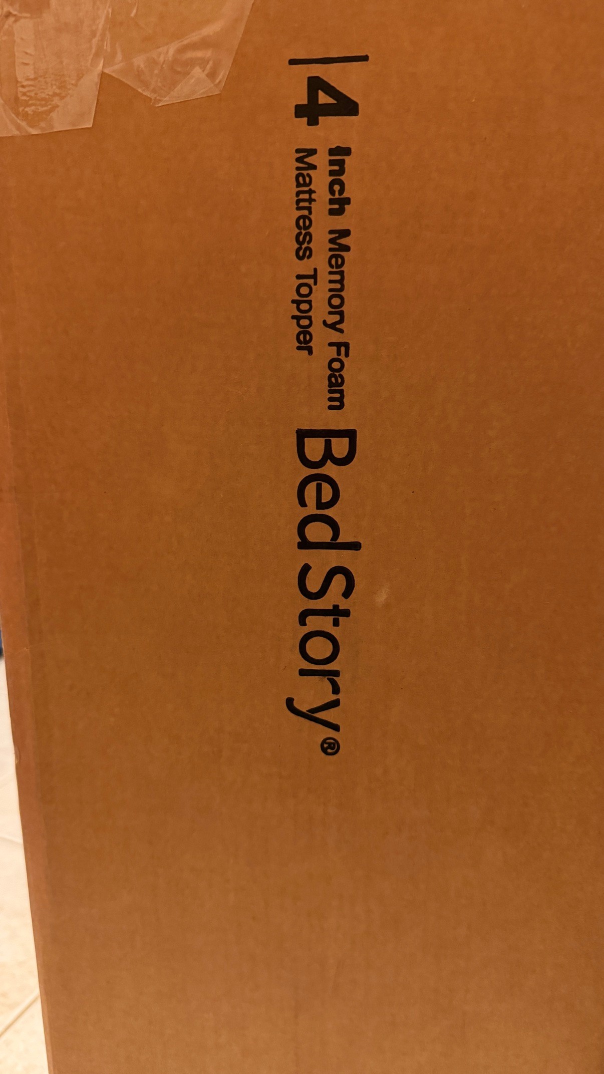 BedStory 4 Inch Memory Foam Mattress Topper Full - Brand New - photo 2