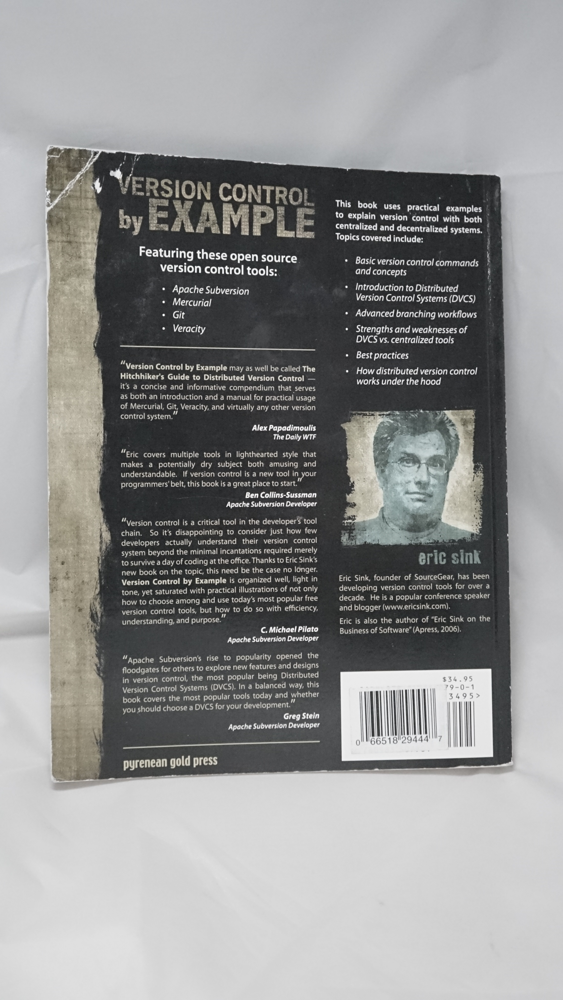 Version Control by Example Eric Sink 2011 Paperback Git Subversi - photo 2