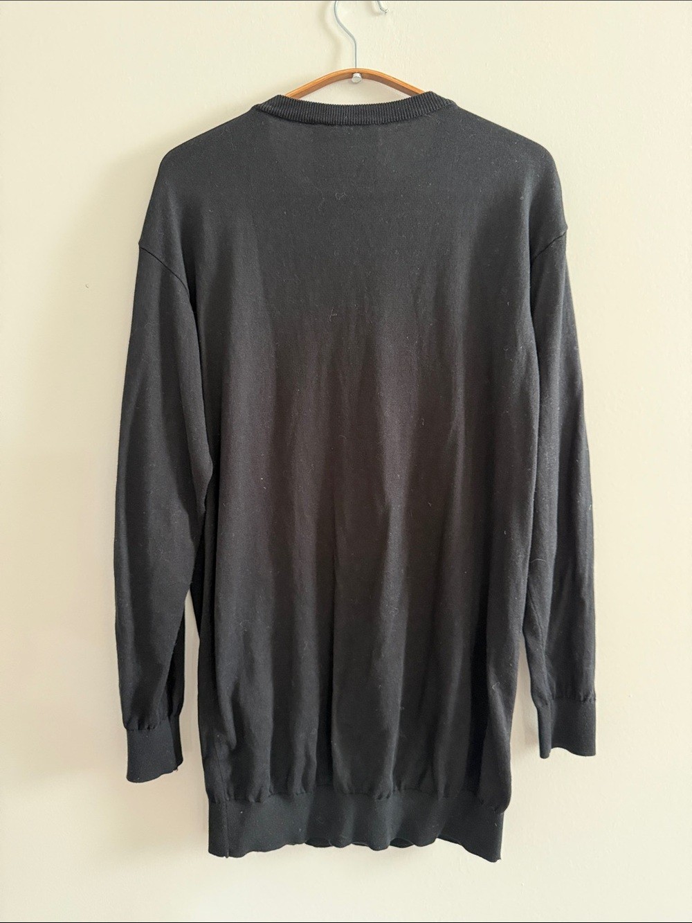 Authentic Moschino Black Sweater dress with Tan Teddy Graphic - photo 5