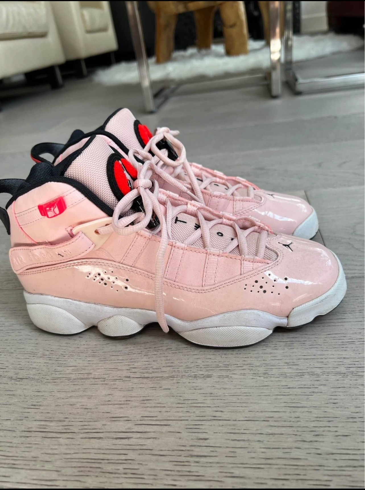 Nike Jordan 6 Rings GS Atmosphere Pink 6.5Y Womens 8 323419-602 - photo 2