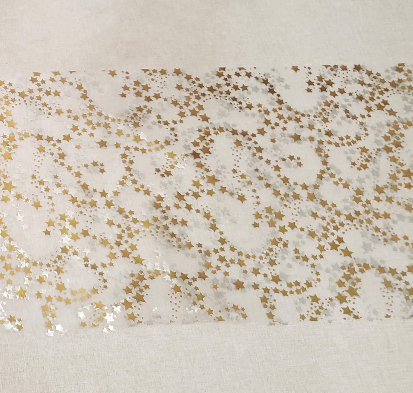 4-Pack Glitter Star Table Runners (2 Gold & 2 Silver) - photo 2