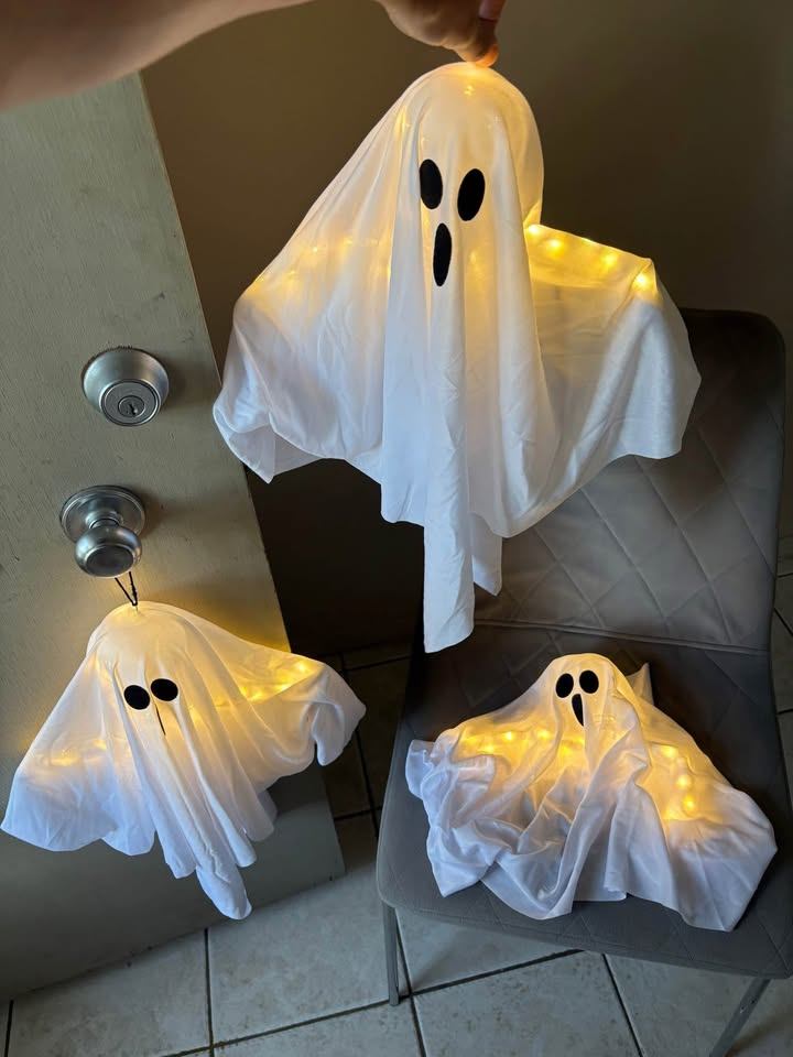 Halloween hanging ghost with LED [new]