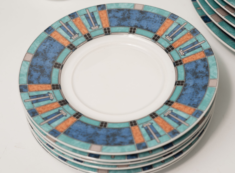 Pfaltzgraff Cityscape Dinnerware 30p Set Frank Lloyd Wright - photo 4