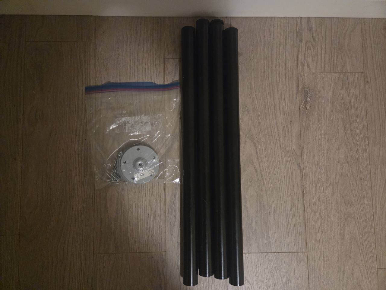 4 IKEA ADILS Table / Desk Legs – Black, Hardware Included