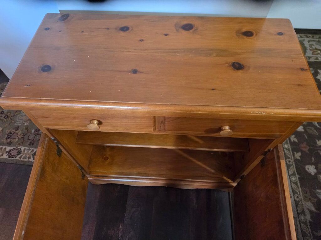 Solid Pine Wood Sideboard with Storage - photo 3