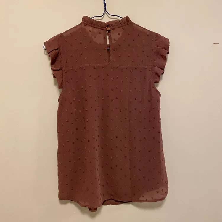 Monteau Dusty Pink Chiffon Blouse – New - photo 3