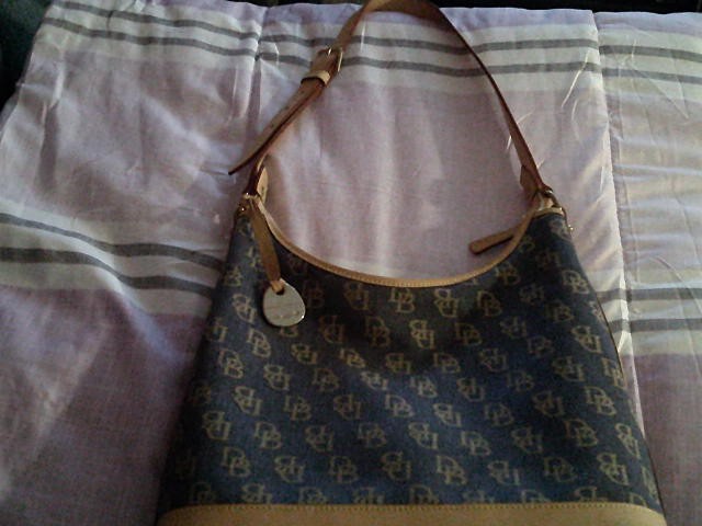 Vintage Dooney & Bourke Monogram Hobo Bag