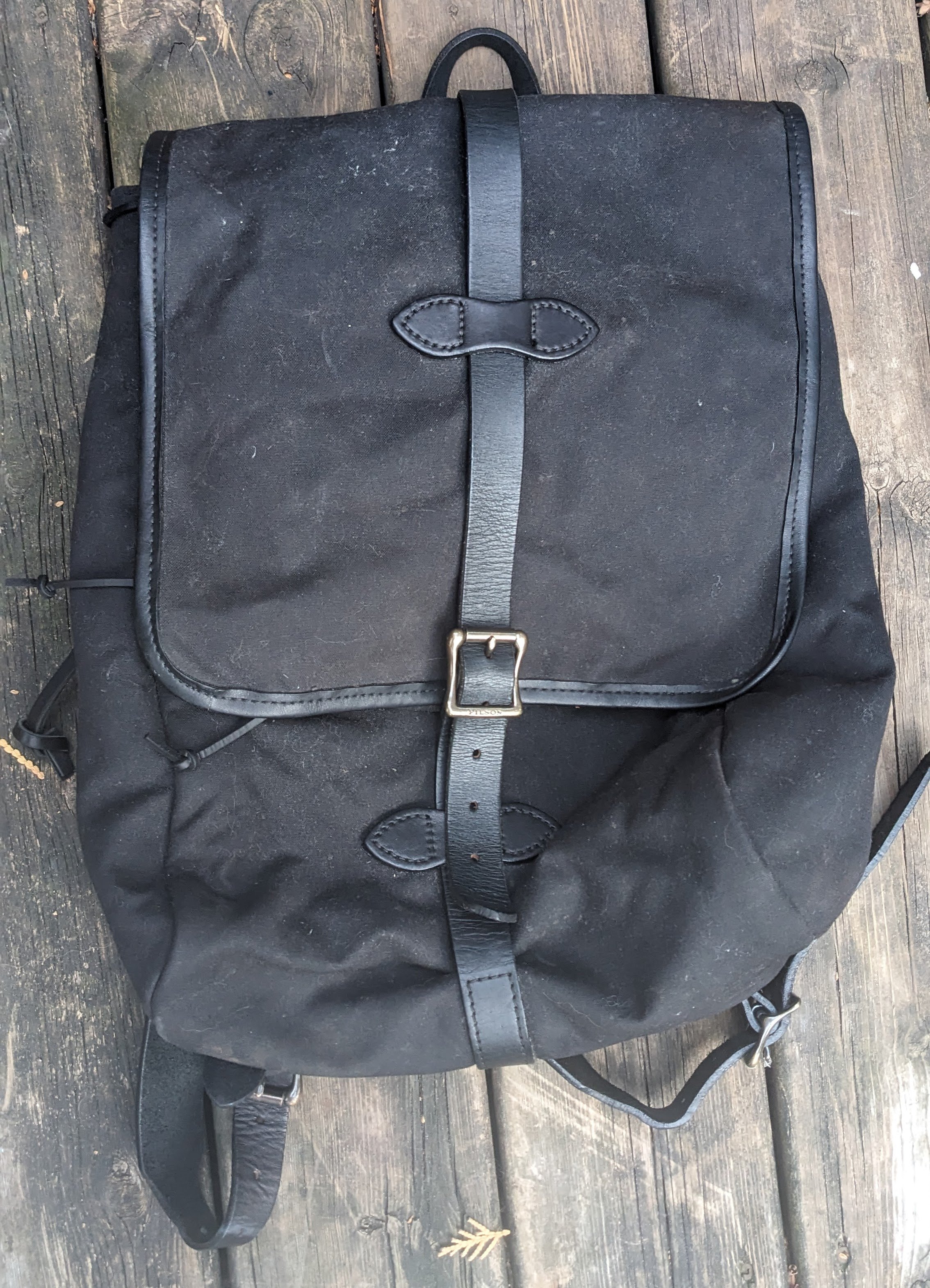 Filson Black Rucksack