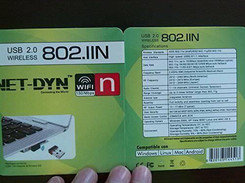 NET-DYN USB WiFi N adapter 150Mbps 802.11n - photo 3