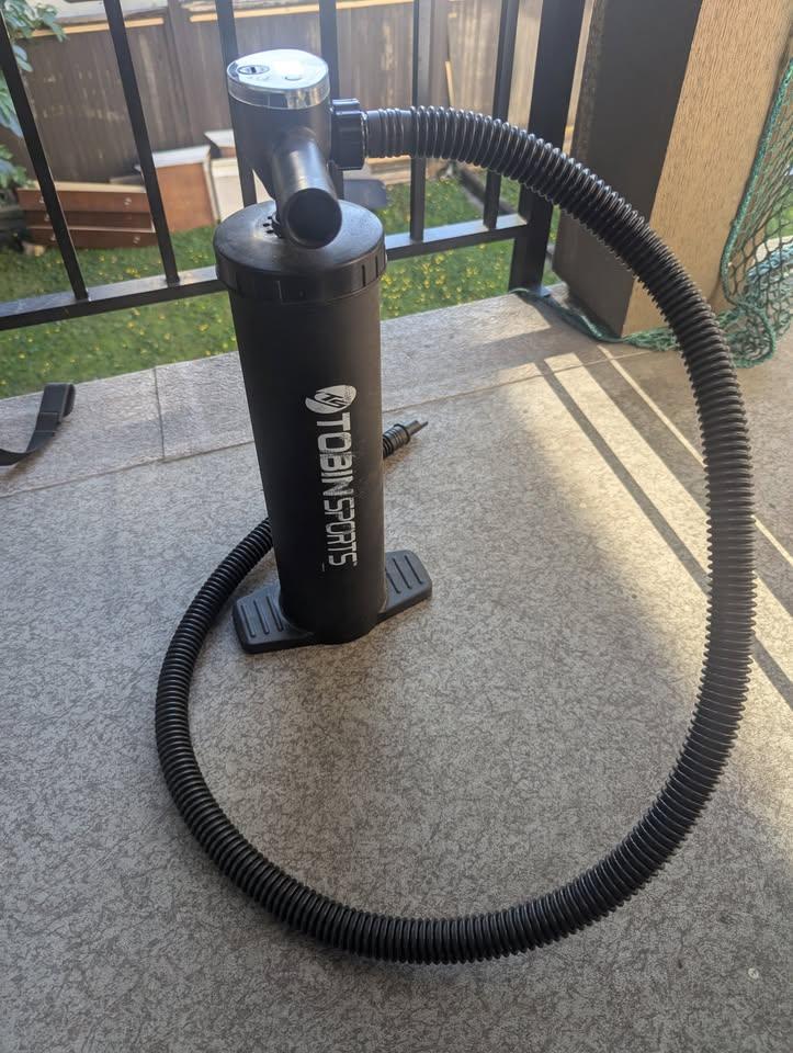 Manual Air Pump inflates tubes, air mattresses, rafts, toys etc.