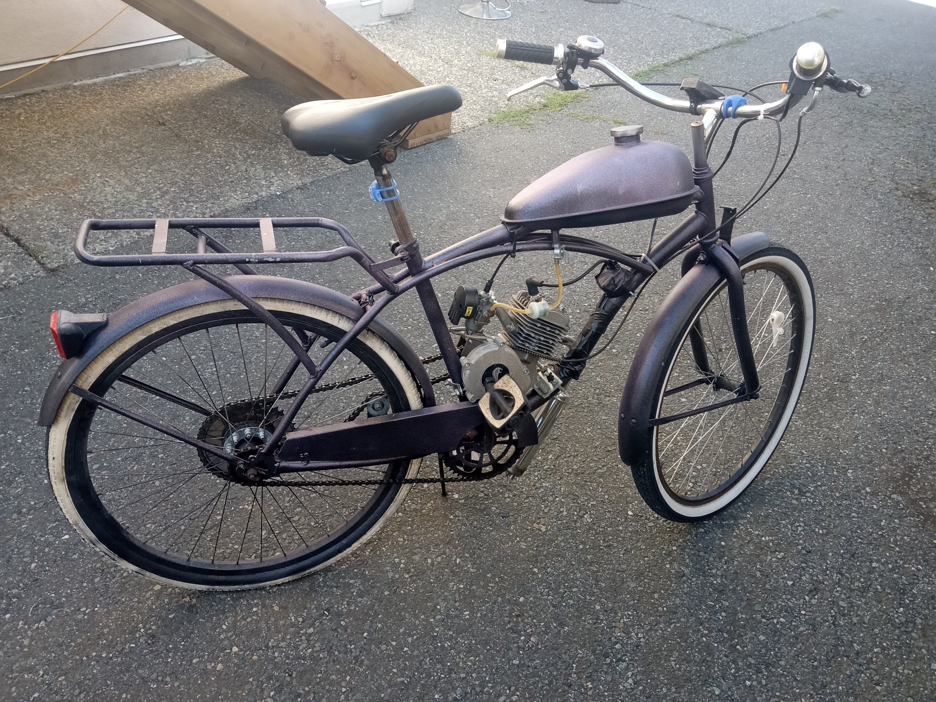 80cc 2 stroke customized beach cruiser gas bike