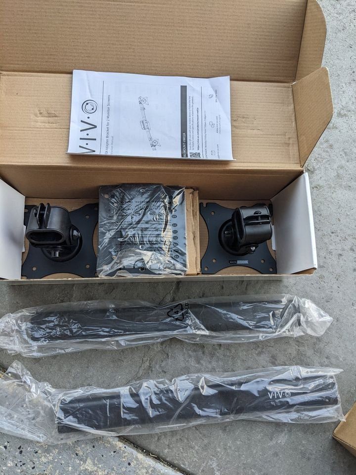 VIVO Dual VESA Adapter, Horizontal Assembly Mount for 2 Monitor