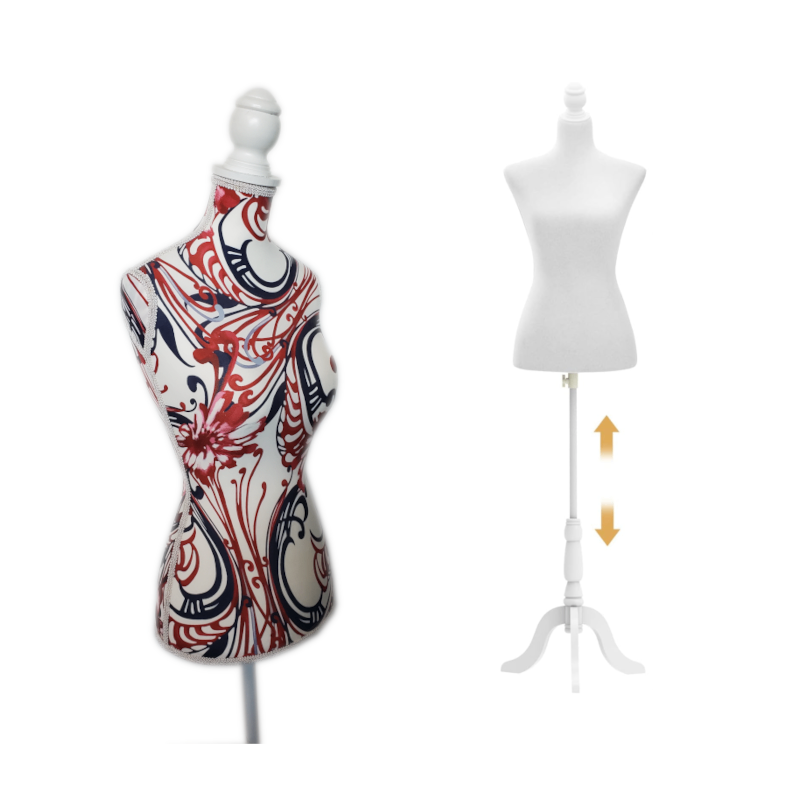 Basic Dress Form Mannequin with Adjustable Tripod Stand