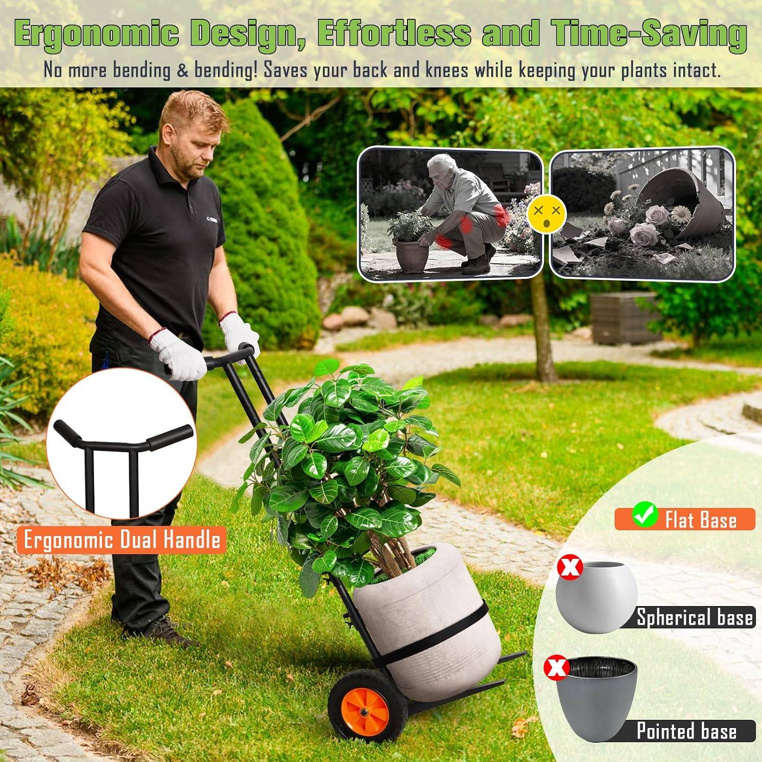Plant Caddy with Wheels, 3.6FT Heavy Dut - photo 3
