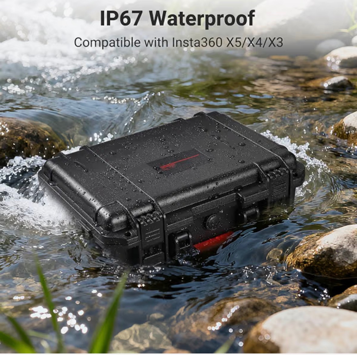 STARTRC Waterproof Hard Case for Insta360 X5 + Strap