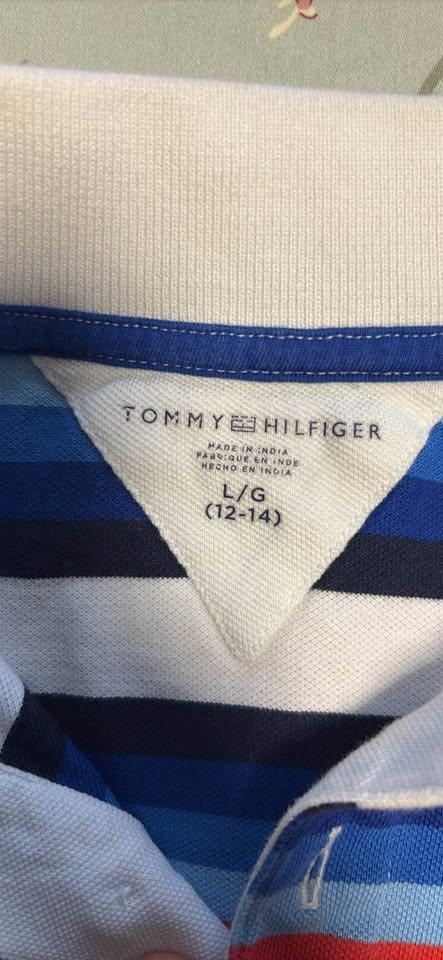 Tommy Hilfiger Polo Shirt Kids L Size 12-14 yrs -USED - photo 3